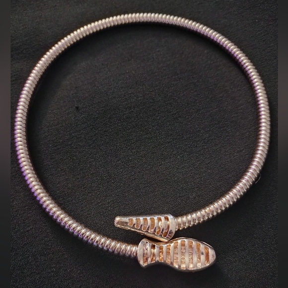 Silver Choker Snake Necklace NWOT - Picture 6 of 6